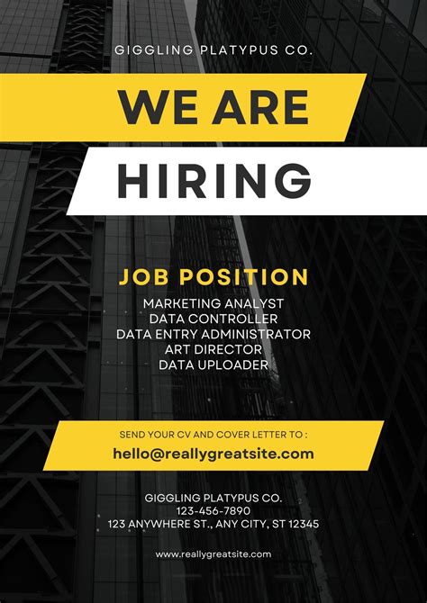 hiring tarpaulin sample|Hiring Poster Templates .